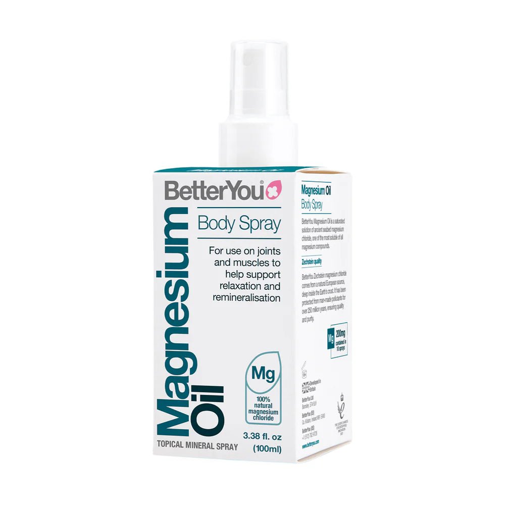 Spray de Corp cu Ulei de Magneziu pentru Absorbtie Transdermica - BetterYou - 100 ml - Protein4Life