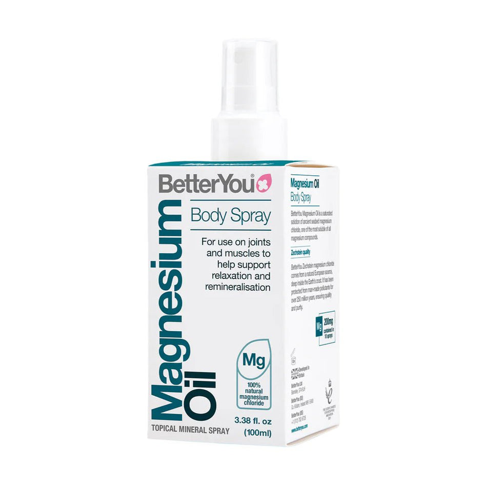 Spray de Corp cu Ulei de Magneziu pentru Absorbtie Transdermica - BetterYou - 100 ml - Protein4Life