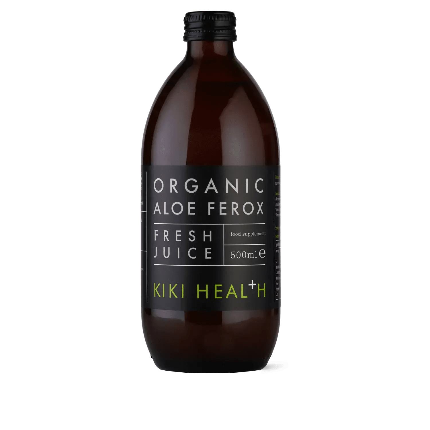 Suc de Aloe Ferox Organic pentru Digestie si Confort Gastrointestinal - Kiki Health - 500 ml - Protein4Life