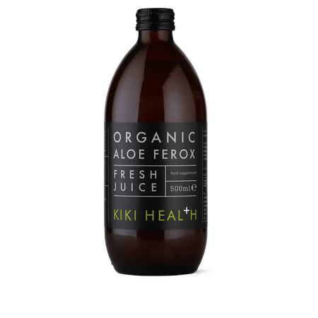 Suc de Aloe Ferox Organic pentru Digestie si Confort Gastrointestinal - Kiki Health - 500 ml - Protein4Life