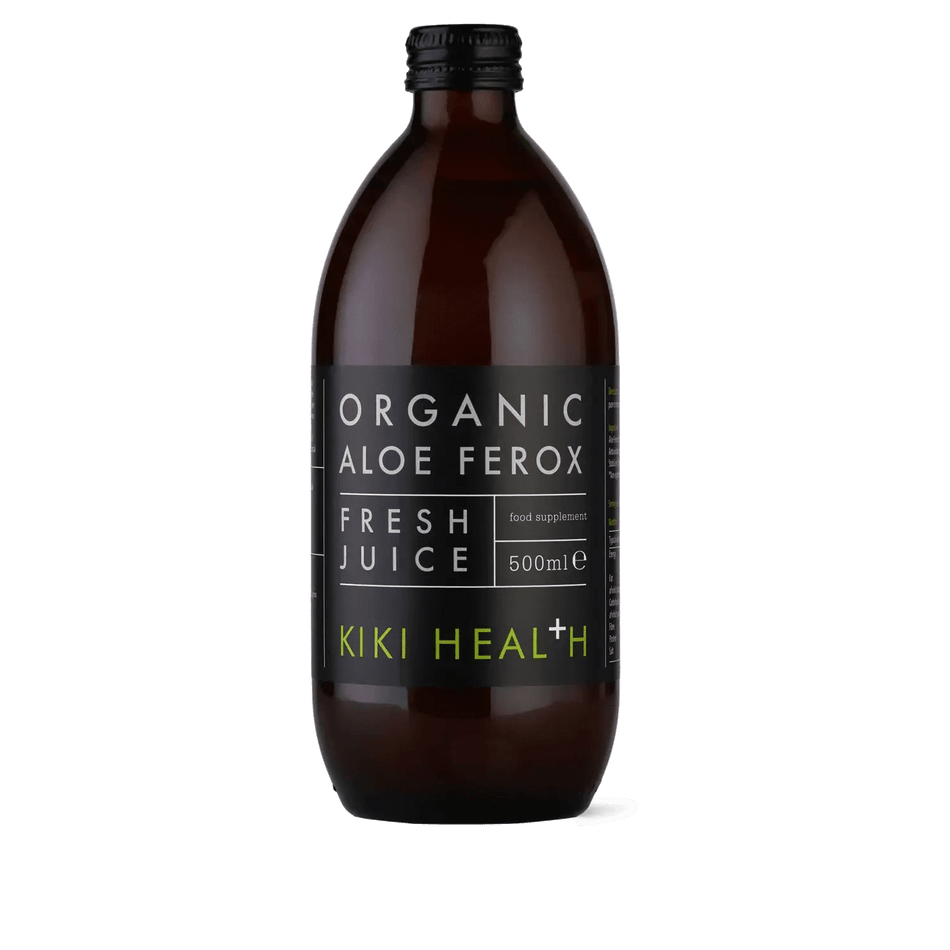 Suc de Aloe Ferox Organic pentru Digestie si Confort Gastrointestinal - Kiki Health - 500 ml - Protein4Life