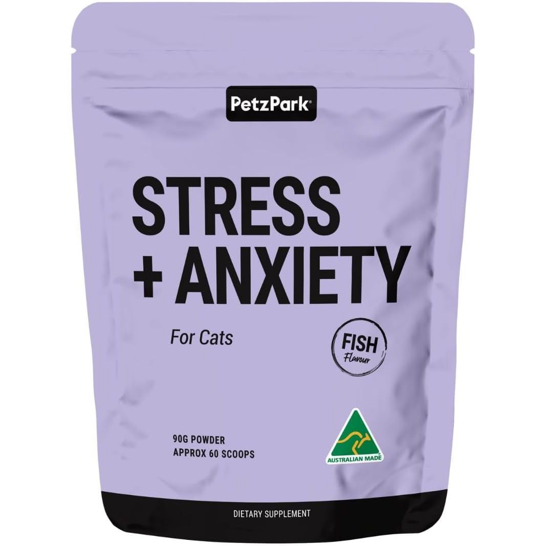 Supliment pentru Stres si Anxietate Pisici - Stress + Anxiety for Cats - PetzPark Australia - 90 grame - Protein4Life