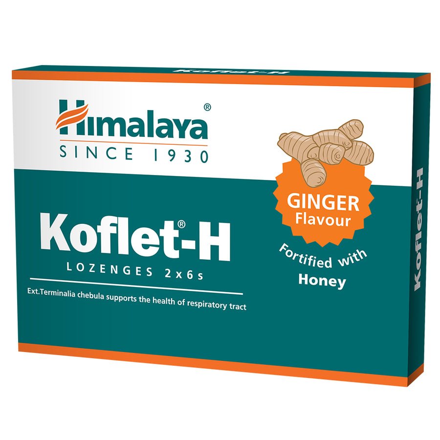 Tablete cu Ghimbir si Miere, Aroma Ghimbir, Koflet H, 12 tablete, Himalaya - Protein4Life