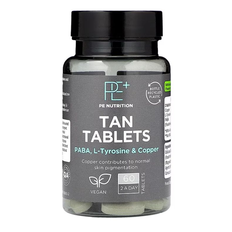 Tan Tablets - Cupru, Tirozina si PABA - PE Nutrition - Protein4Life