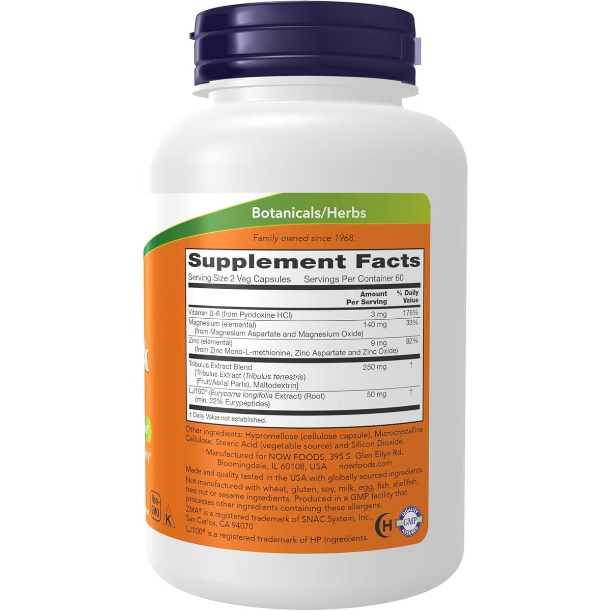 TestoJack 100 - Now Foods - Ingrediente - Protein4Life