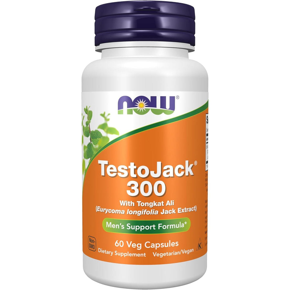 TestoJack 300 - Now Foods - 60 capsule - Protein4Life