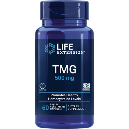 Trimetilglicina Capsule pentru Homocisteina si Sistem Cardiovascular - Life Extension - 60 capsule - Protein4Life
