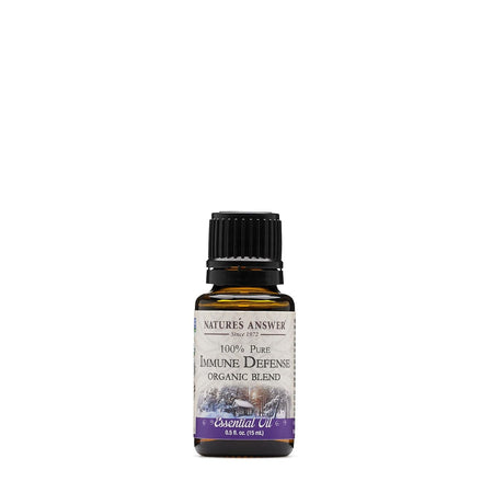 Ulei Esential Nature's Answer 100% Pure Organic Essential Oil Blend, 0.5-Ounce, Immune Defense - Protein4Life