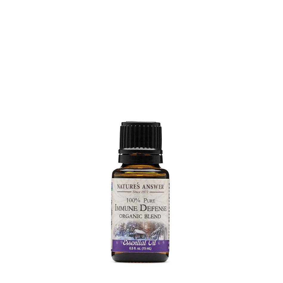 Ulei Esential Nature's Answer 100% Pure Organic Essential Oil Blend, 0.5-Ounce, Immune Defense - Protein4Life