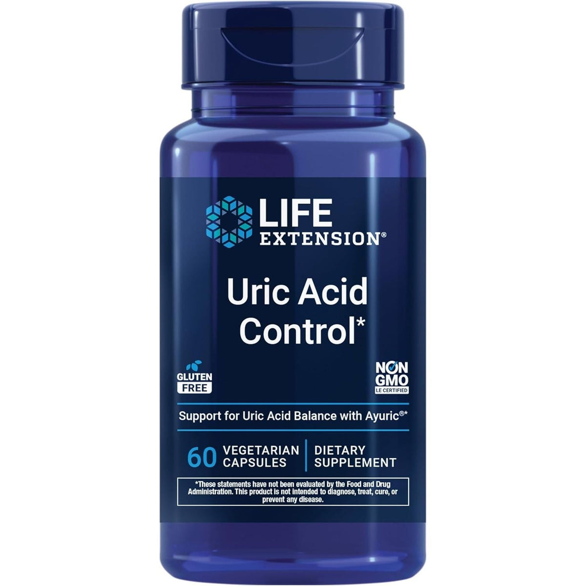Uric Acid Control pentru Echilibrul Acidului Uric si Sanatatea Articulatiilor - Life Extension - 60 capsule vegetale - Protein4Life