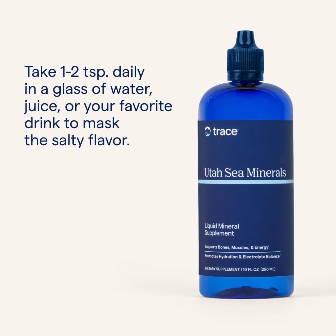 Utah Sea Minerals Concentrat de Minerale Marine pentru Electroliți si Oligoelemente - Trace Minerals - 473 ml - Protein4Life