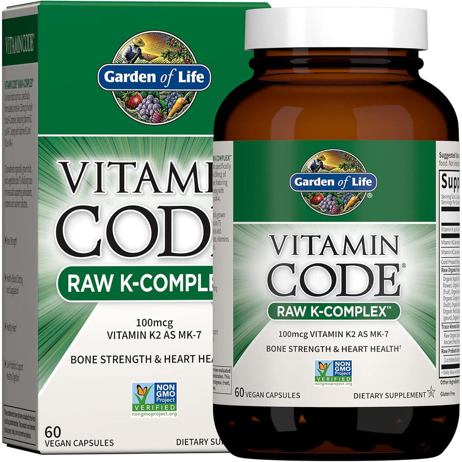 Vitamin Code Raw K Complex, 60 capsule, Garden of Life - Protein4Life