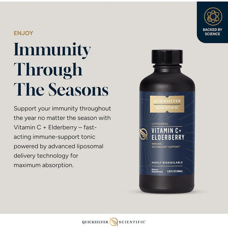 Vitamina C Liposomala cu Soc pentru Imunitate si Protectie Antioxidanta - Quicksilver Scientific - 100 ml - Protein4Life