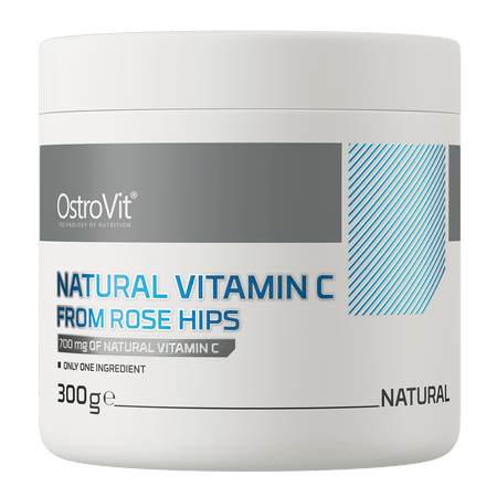 Vitamina C Naturala din Macese pentru Imunitate si Antioxidant Natural - OstroVit - Pudra - 300 grame - Protein4Life