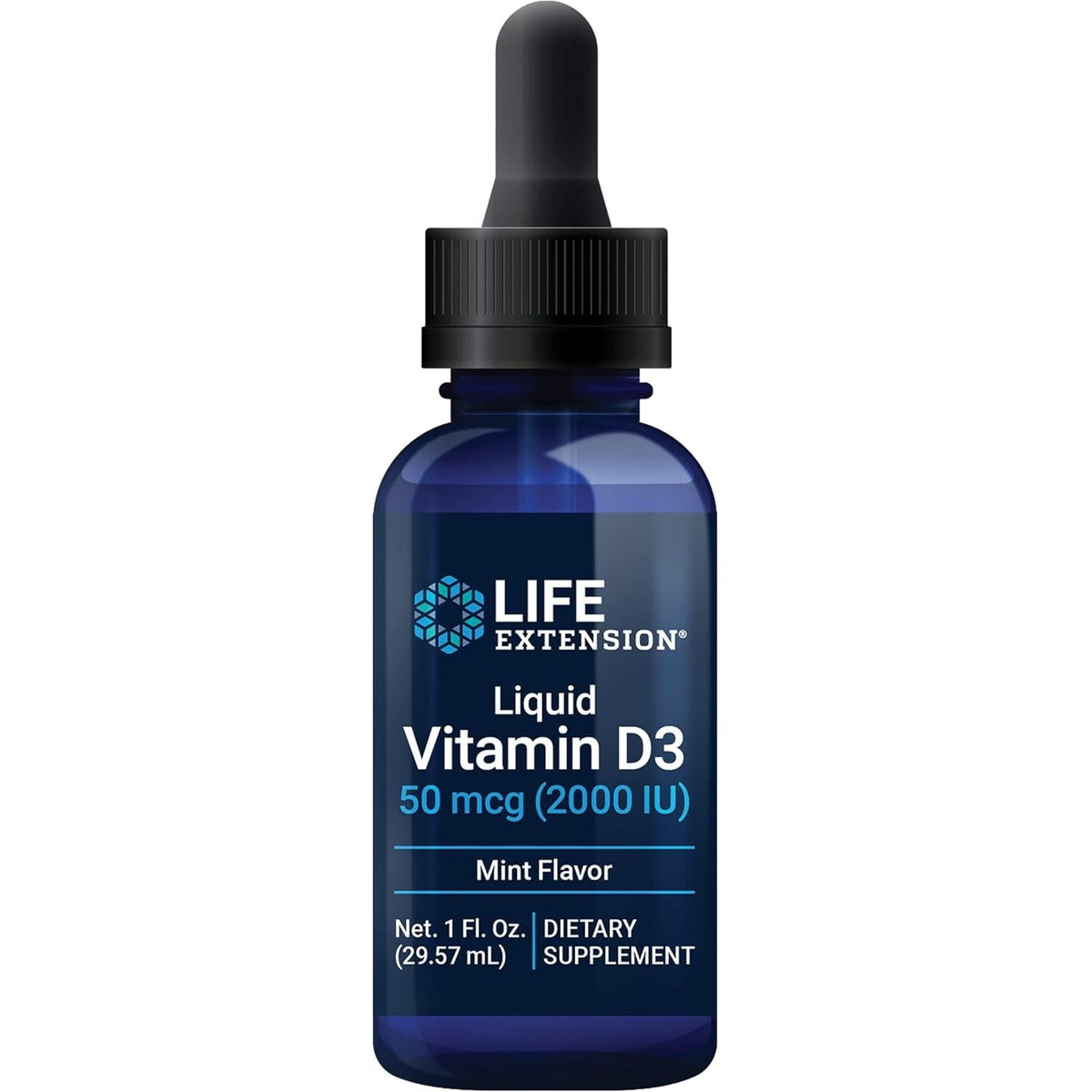 Vitamina D3 Lichida 2000 UI - Picaturi Vitamina D3 pentru Imunitate si Oase - Life Extension - 29 ml - Protein4Life