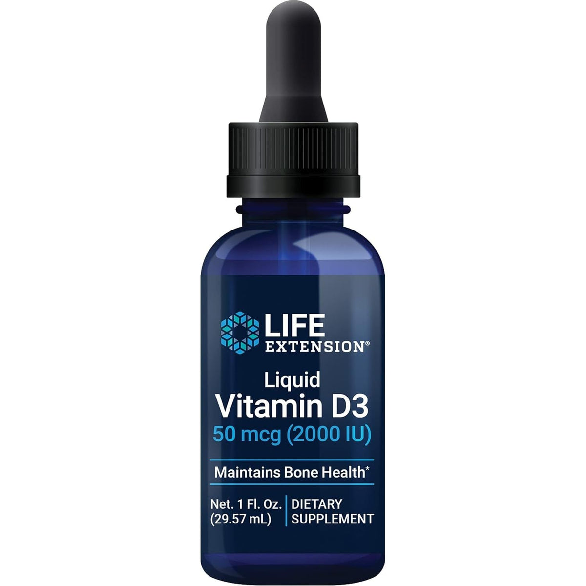 Vitamina D3 Lichida 2000 UI - Picaturi Vitamina D3 pentru Imunitate si Oase - Life Extension - 29 ml - Protein4Life