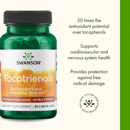 Vitamina E Naturala - Tocotrienol - Swanson - 60 capsule - Protein4Life