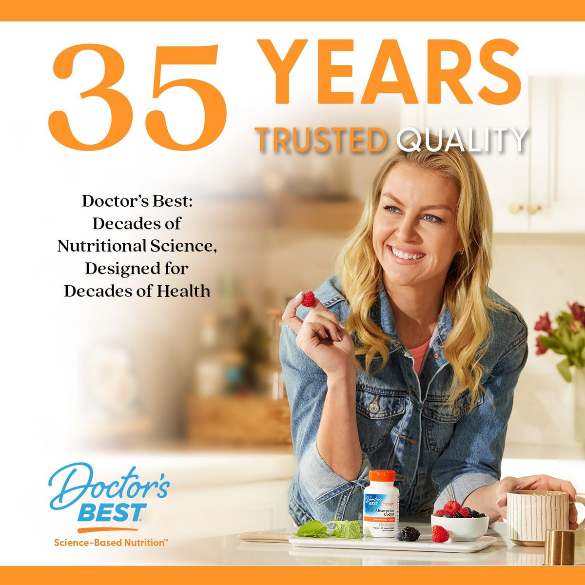 Vitamina K2 MK - 7 MenaQ7 pentru Oase, Artere si Metabolismul Calciului - Doctor's Best - 100 mcg - 60 Capsule - Protein4Life