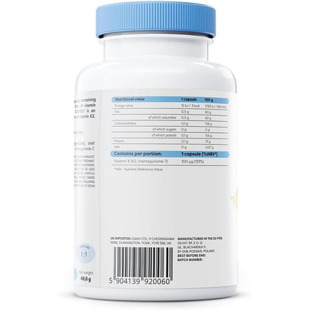 Vitamina K2 MK7 - Osavi - 100 mcg - Protein4Life