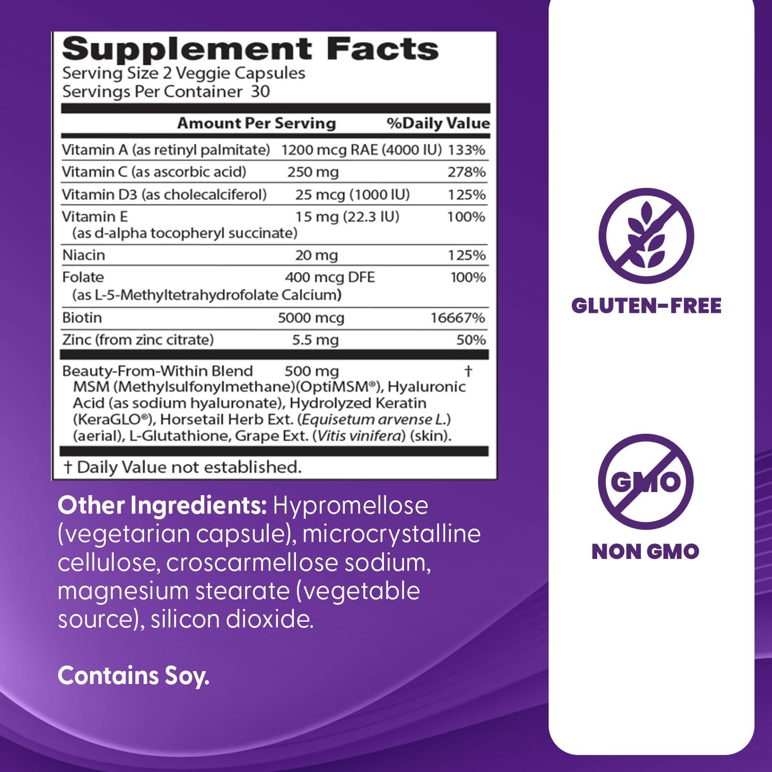Women's Hair Skin and Nails pentru Par, Piele si Unghii - Doctor's Best - 60 capsule - Protein4Life