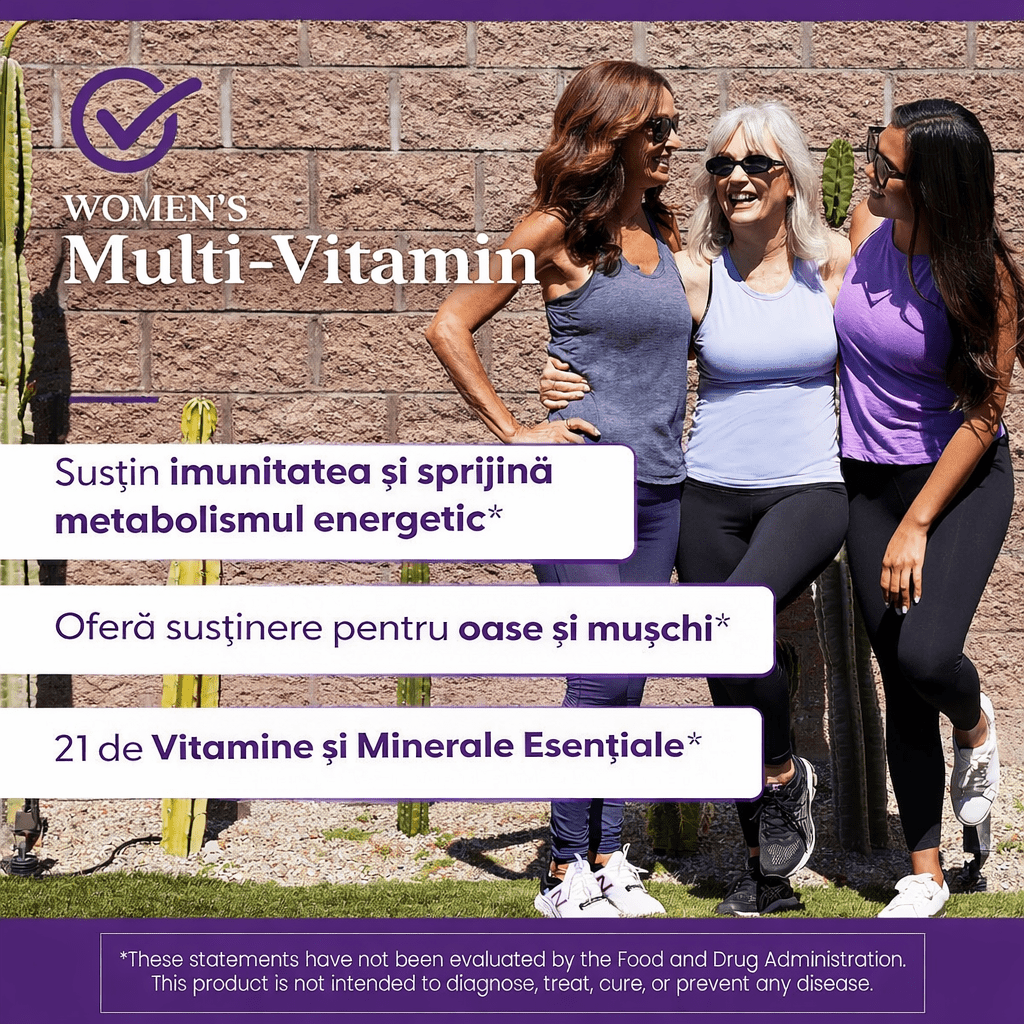 Women's Multi - Vitamine si Minerale pentru Femei si Suport Zilnic - Doctor's Best - 120 tablete - Protein4Life