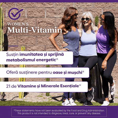 Women's Multi - Vitamine si Minerale pentru Femei si Suport Zilnic - Doctor's Best - 120 tablete - Protein4Life