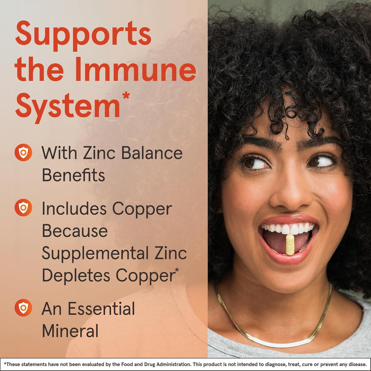 Zinc Balance cu Cupru pentru Sistem Imunitar si Sanatatea Pielii - Jarrow Formulas - 100 capsule - Protein4Life