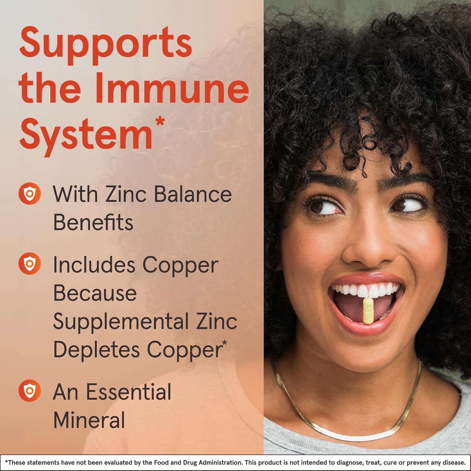 Zinc Balance cu Cupru pentru Sistem Imunitar si Sanatatea Pielii - Jarrow Formulas - 100 capsule - Protein4Life