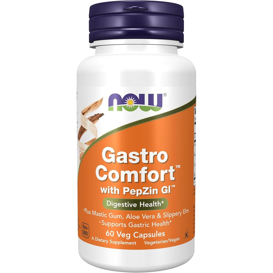 Zinc Carnosina cu PepZin GI pentru Confort Gastric si Mucoasa Stomacului - NOW Foods - 60 capsule - Protein4Life