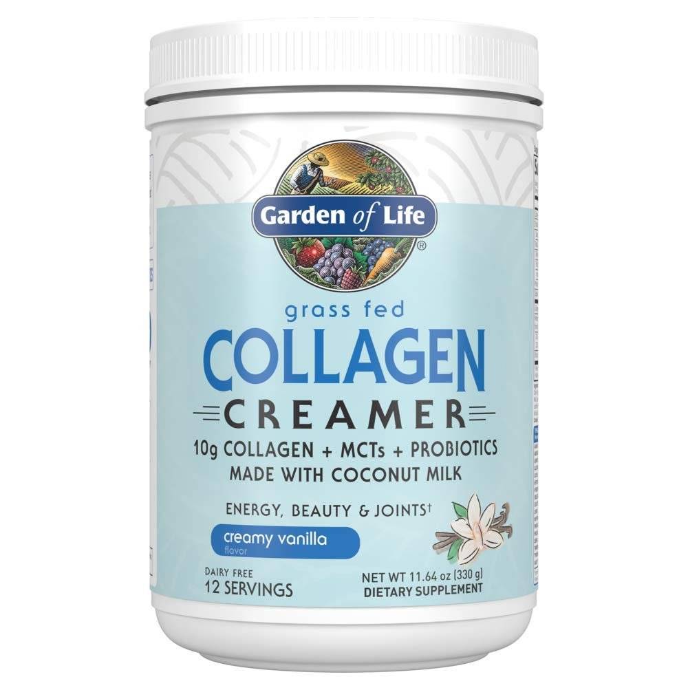 Colagen Creamer fara Lactoza, Grass Fed Organic, Vanilie, 342 gr Garden of Life