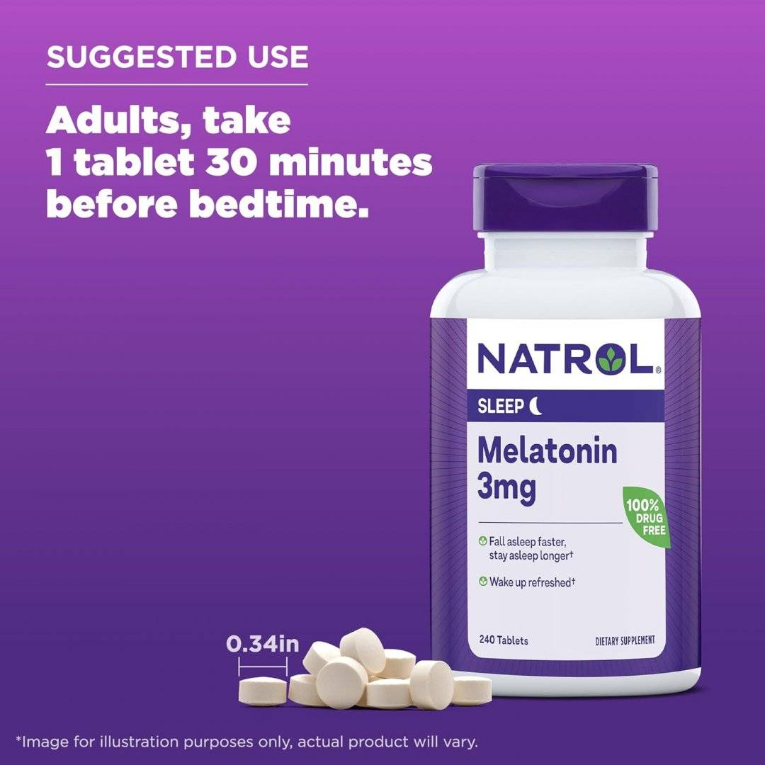 Melatonina, 3 mg, 240 tablete, Natrol