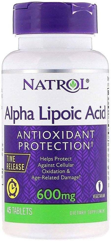 Acid Alfa Lipoic ALA Tablete cu Eliberare Prelungita 600mg, Natrol