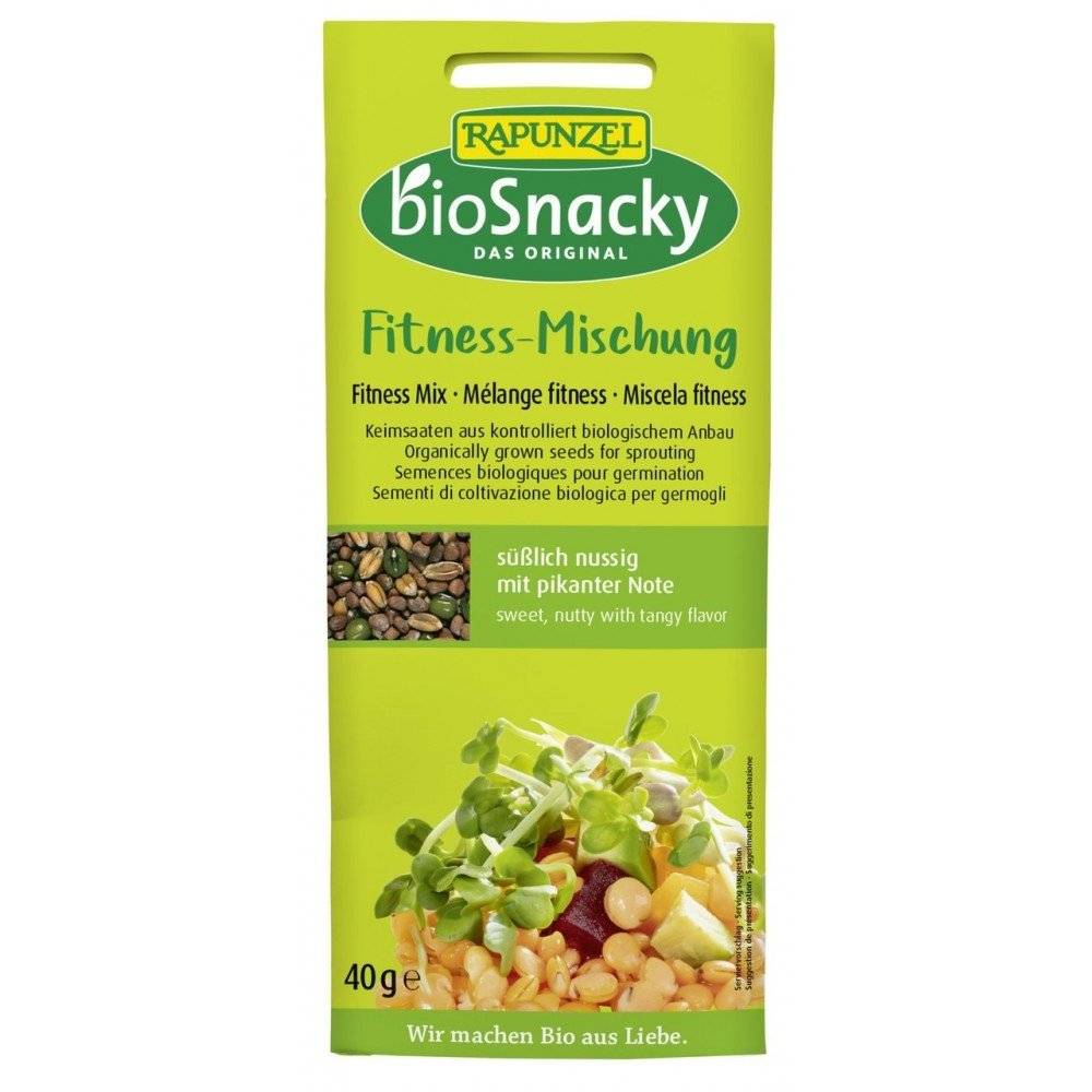 Amestec Fitness de Seminte pentru Germinat BIO BioSnacky Rapunzel, 40g