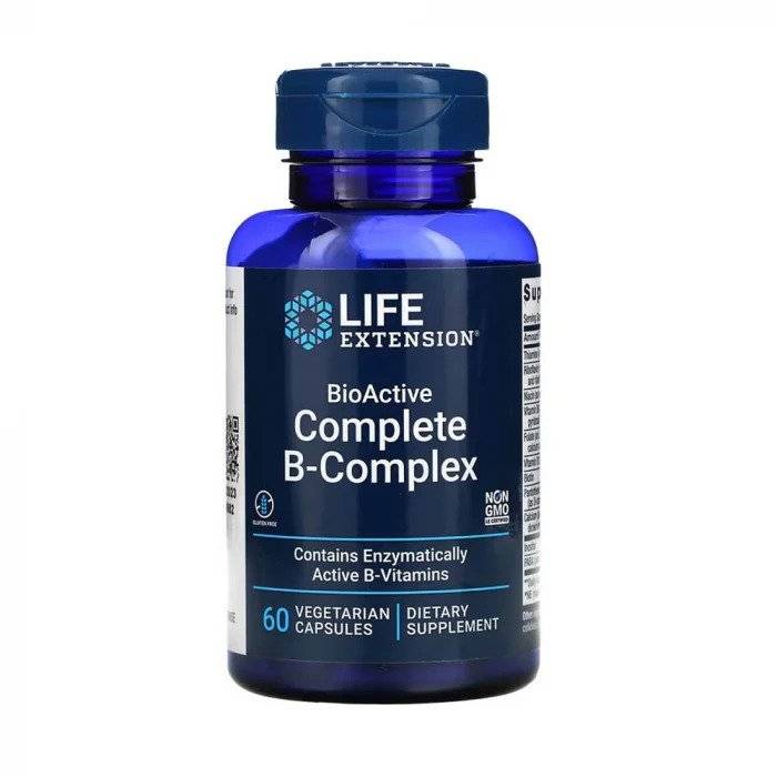 B Complex Complete BioActive, 60 capsule, Life Extension