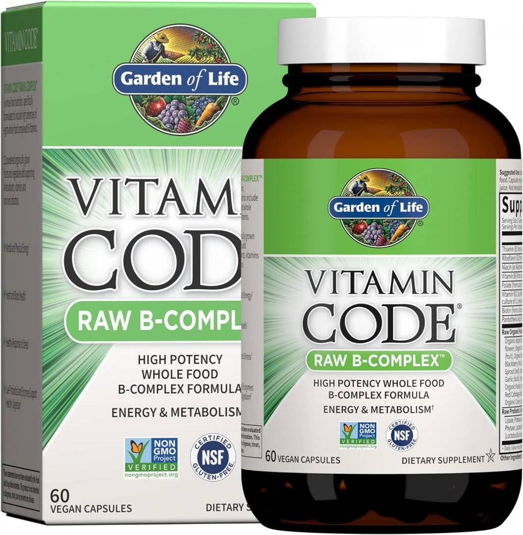 B Complex Organic, Raw B Complex Vitamin Code, 60 capsule Garden of Life