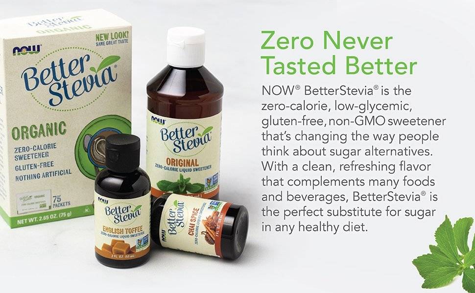 Better Stevia Liquid, Ciocolata Neagra, Zero Calorii, 59 ml, Now Foods