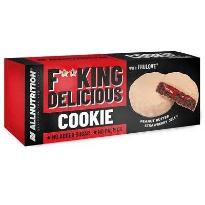 Biscuiti Fitking Delicious Cookie, Peanut Butter Strawberry Jelly - 128 grams, Allnutrition