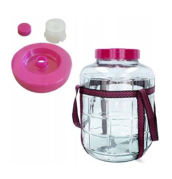Borcan Multifunctional Muraturi Vin, Capac de Fermentare Anaeroba, 12 Litri
