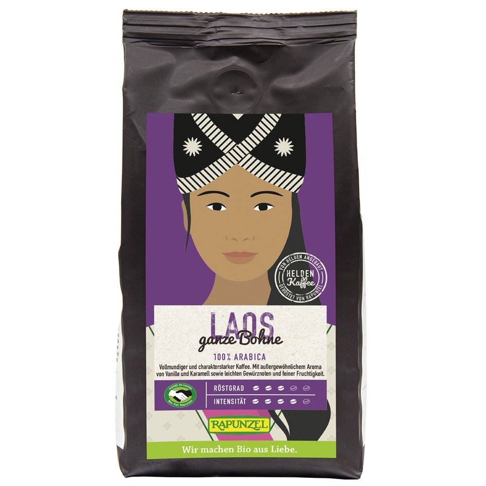 Cafea Arabica boabe Laos bio Rapunzel, 250g ,