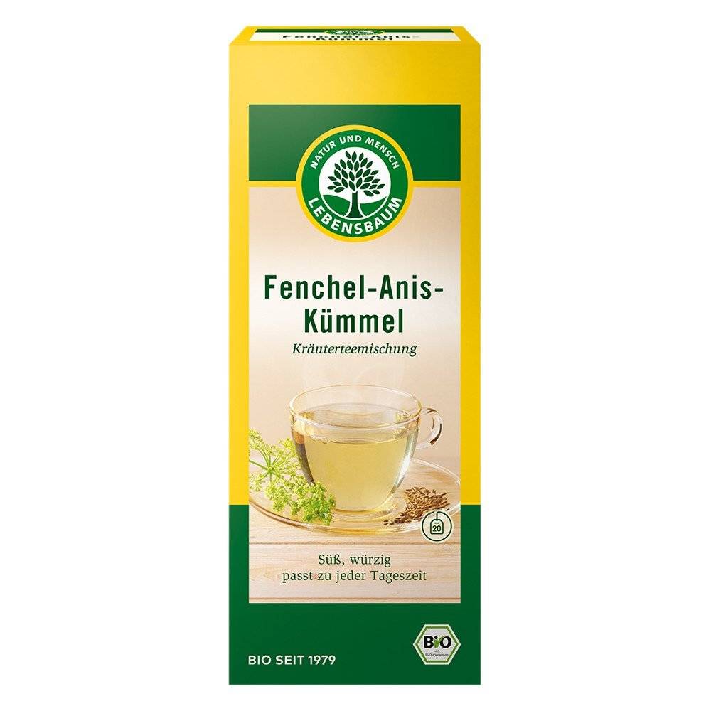 Ceai cu fenicul, anason si chimen x20 plicuri bio Lebensbaum, 50g