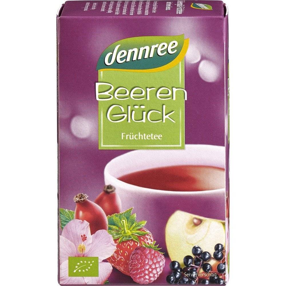 Ceai cu fructe de padure 20 plicuri bio Dennree, 40g 