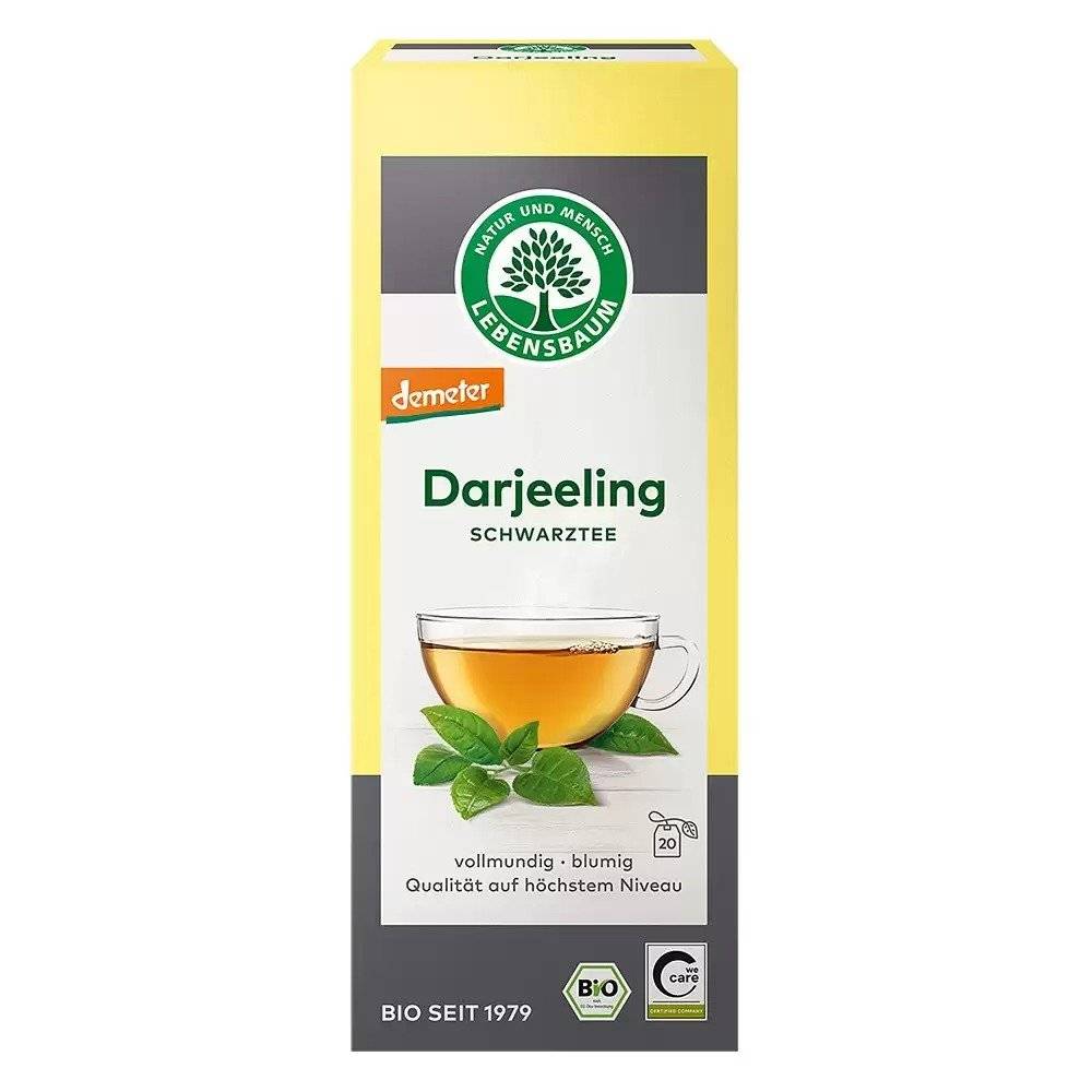 Ceai negru Darjeeling 20 plicuri BIO Lebensbaum, 40g