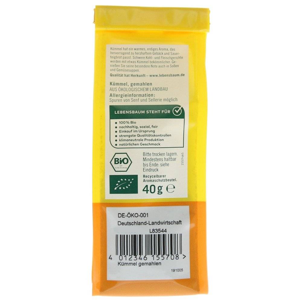 Chimen macinat bio Lebensbaum, 40g