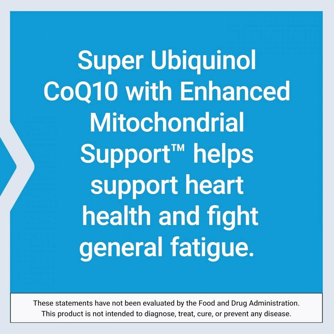 Coenzima Q10 Ubiquinol plus Shilajit Suport Mitocondrial, 50 mg 100 capsule, Life Extension