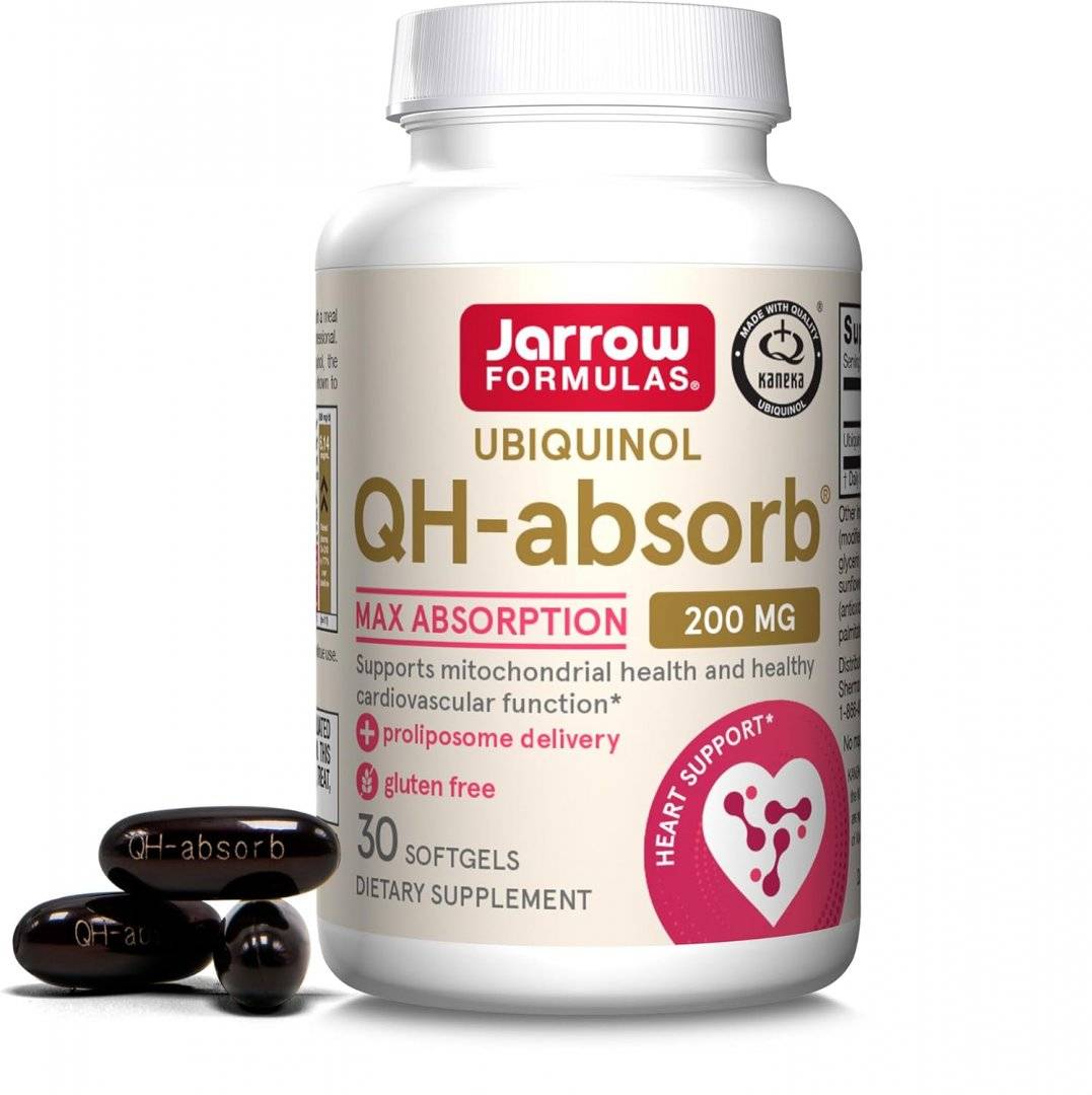 Coenzima Q10 Ubiquinol Proliposomal, Ubiquinol QH-absorb, 200mg, 30 capsule, Jarrow Formulas