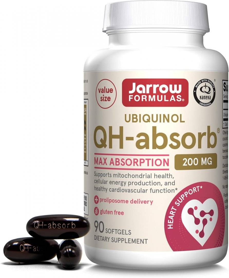 Coenzima Q10 Ubiquinol Proliposomal, Ubiquinol QH-absorb, 200mg, 90 capsule, Jarrow Formulas