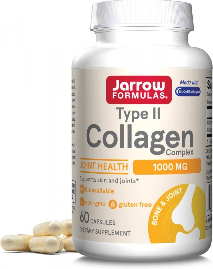 Colagen de Tip II BioCell Collagen, 1000 mg, 60 capsule, Jarrow Formulas