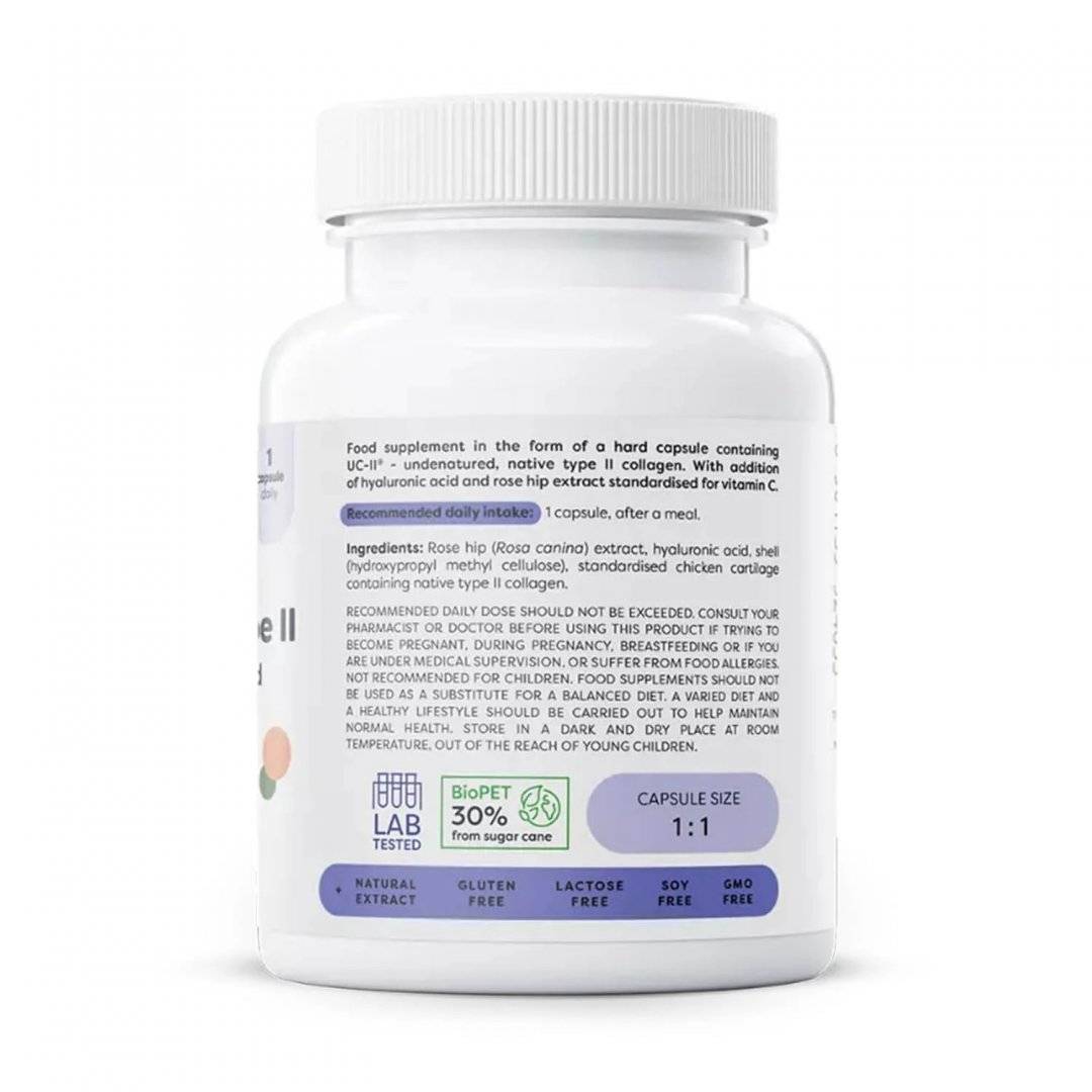 Colagen tip UC-II cu Acid Hialuronic si Vitamina C, 30 capsule, Osavi