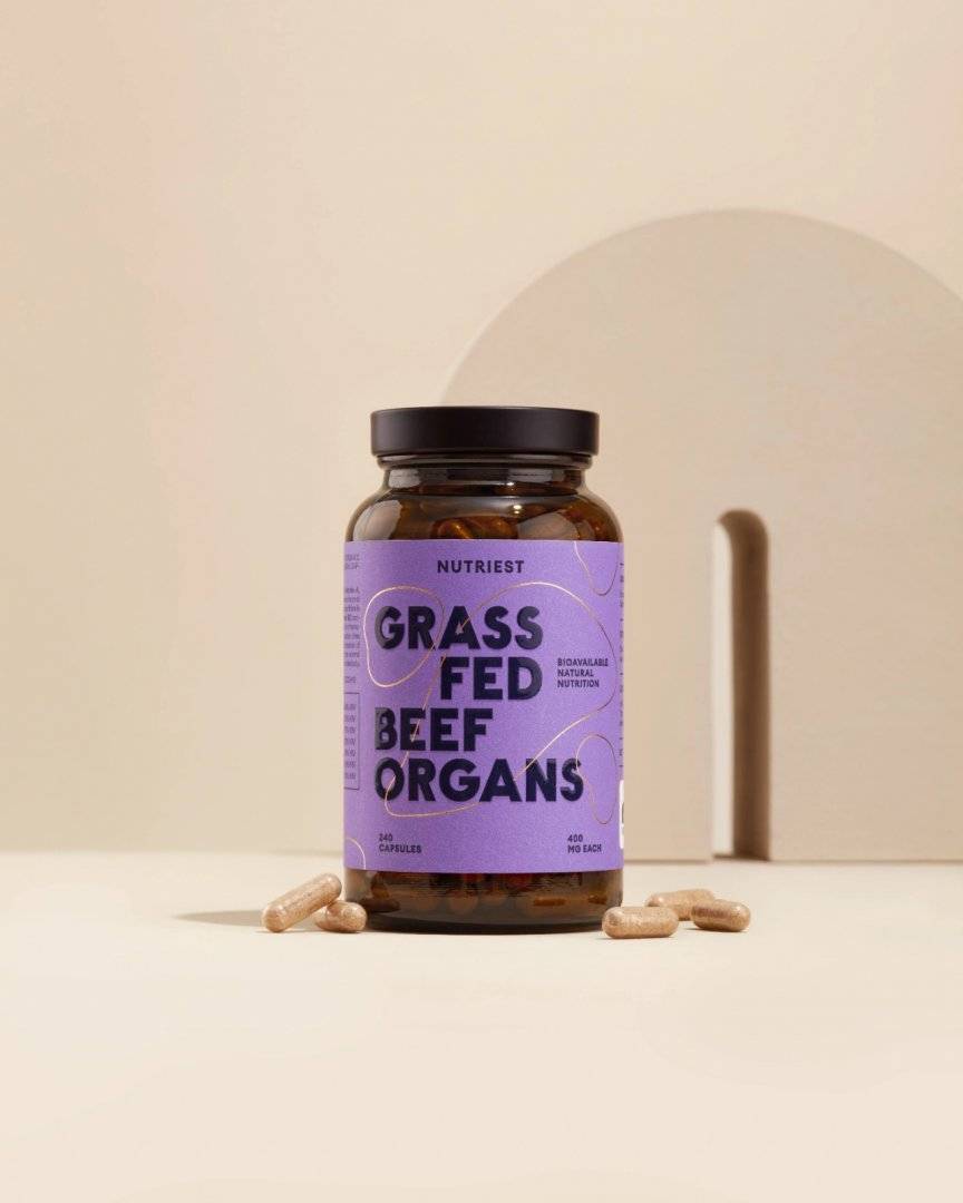 Complex de Organe de Vita Liofilizate Grass Fed 240 capsule, Nutriest