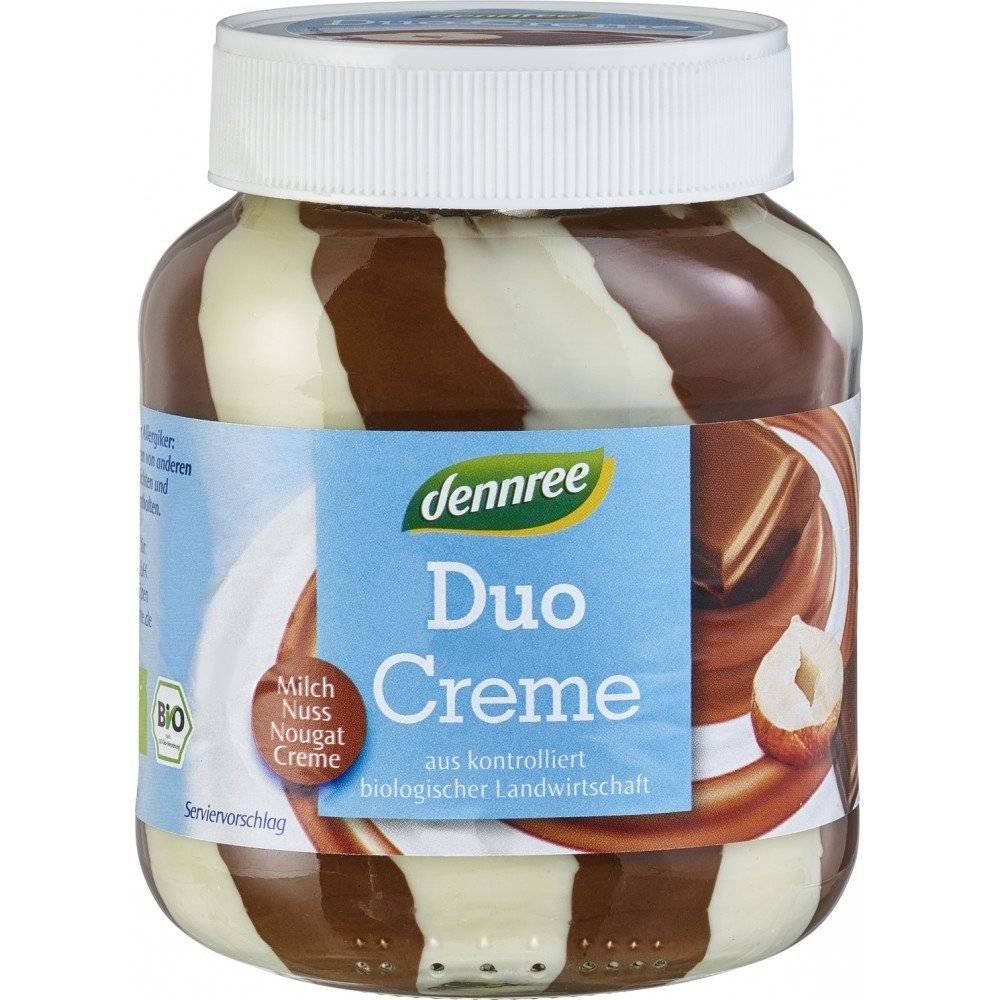 Crema duo cu alune si lapte bio Dennree, 400g